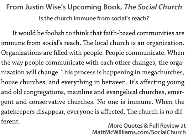 Church social media book - Justin Wise