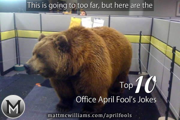 Office April Fools Prank for Cubicle