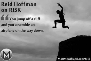 Reid Hoffman Jump off a cliff quote