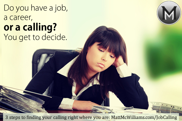  Job, career, or calling?