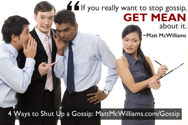 How to stop office gossip