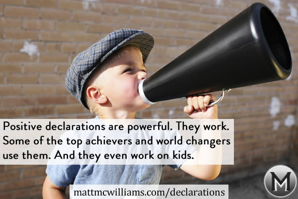 World Changing Kids - Positive Declarations