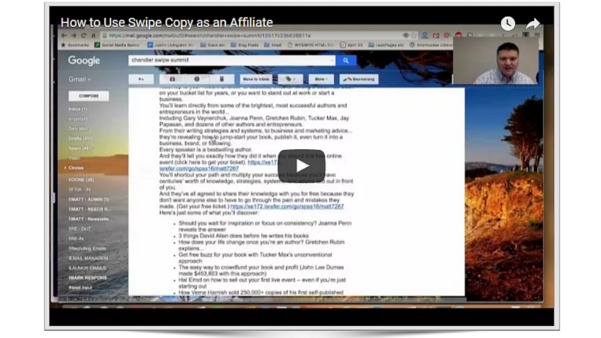 How affiliates should use swipe copy