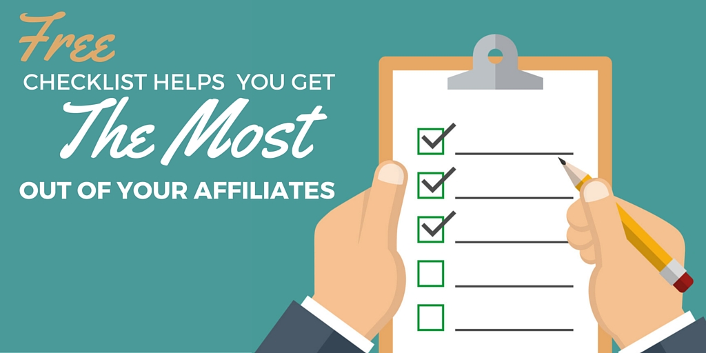 Checklist for affiliate promotions
