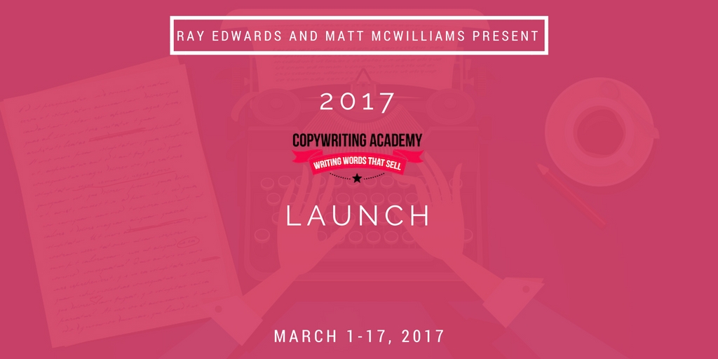Affiliate program for Ray Edwards' Copywriting Academy