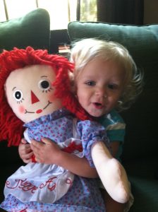 Aracelli and Raggedy Anne