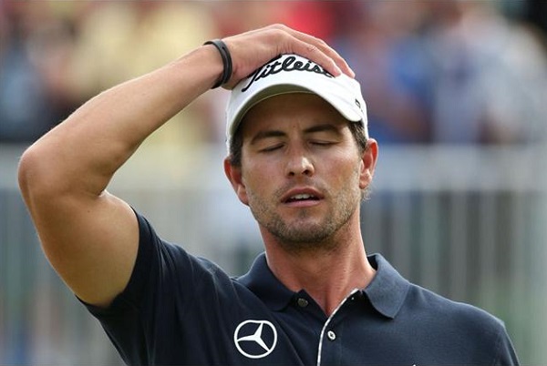 Adam Scott Dejected after losing British Open Golf Tournament