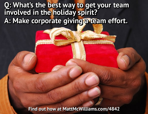 Team Giving as a part of Workplace Charity Team Giving as a part of Workplace Charity