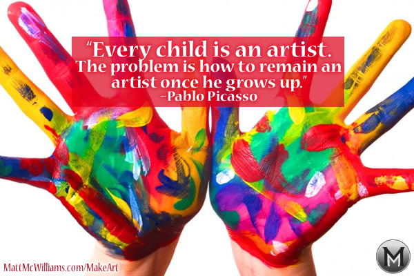 picasso every child is an artist quote