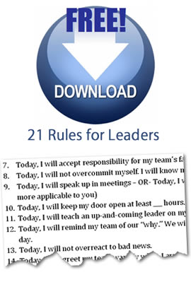 Rules for Leaders