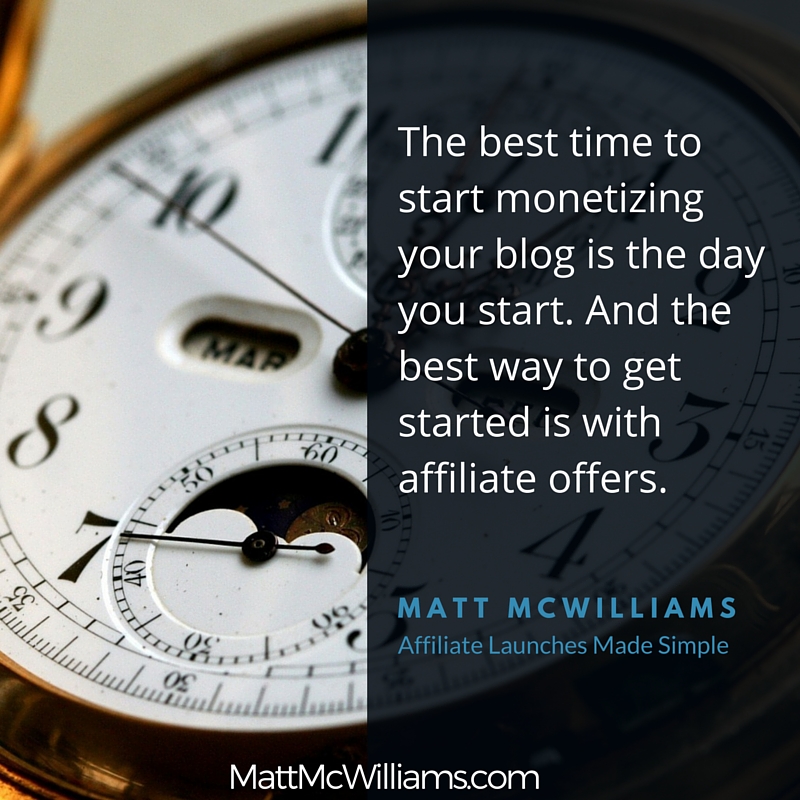 Best time to monetize your blog