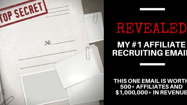 Email template for recruiting affiliates