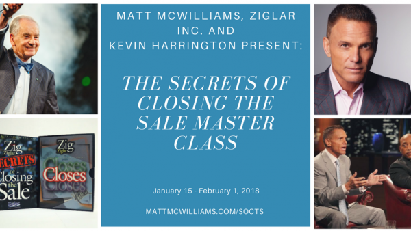 Secrets of Closing The Sale Zig Ziglar Kevin Harrington Affiliate Program