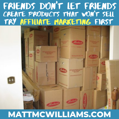 Try affiliate marketing