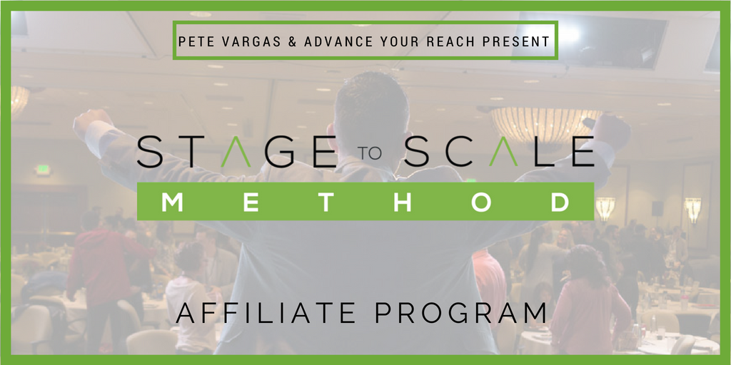 Pete Vargas Stage to Scale Method Affiliate Program