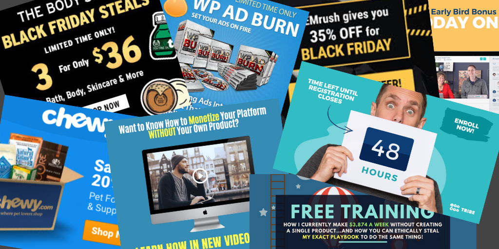 Banners and graphics for affiliate programs