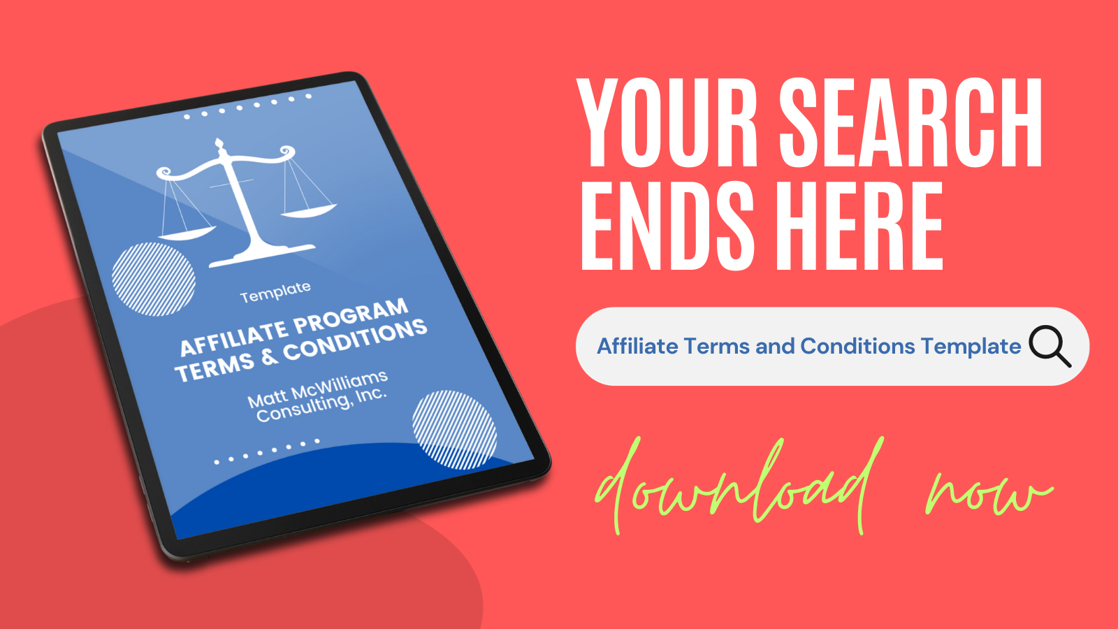 template for creating an affiliate program terms and conditions