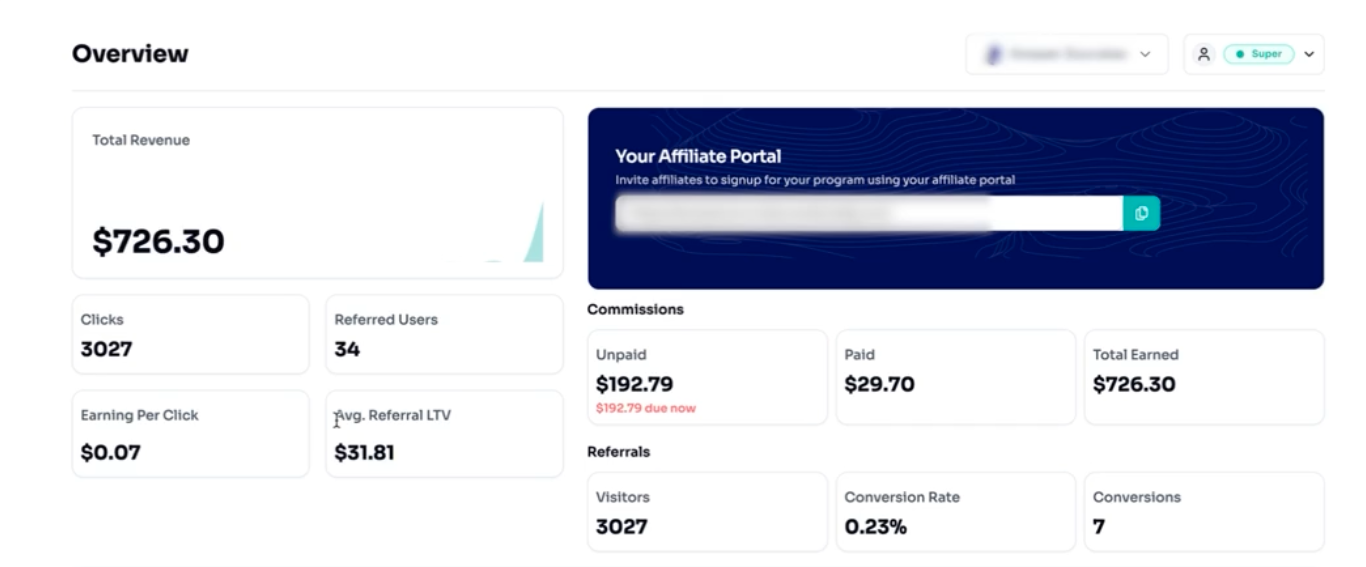 the affiliate management platform of endorsely