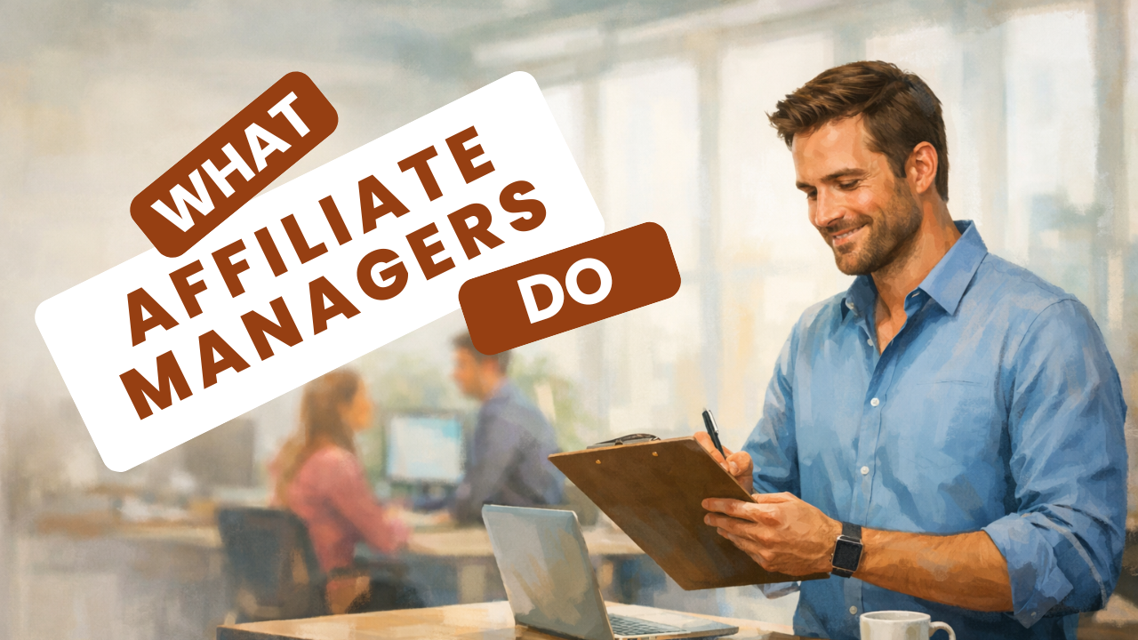 Affiliate manager working with affiliate partners