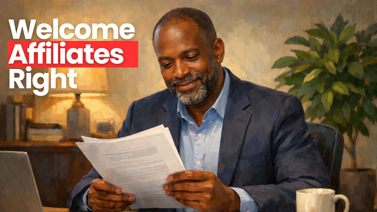 The affiliate welcome sequence that gets new partners promoting fast