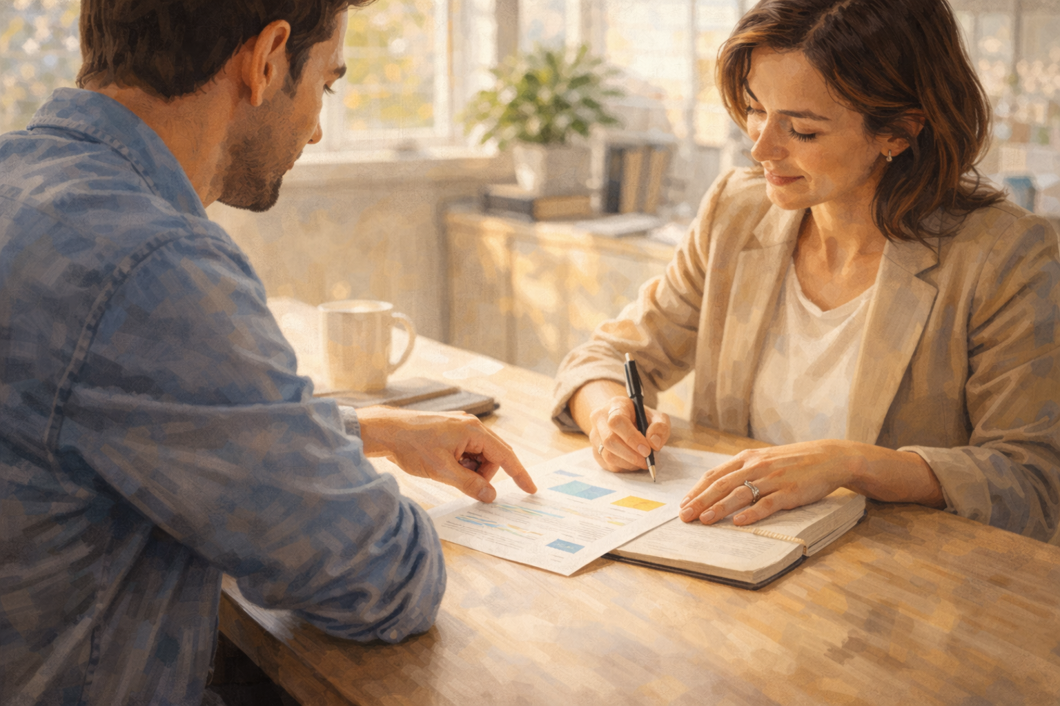 Person reviewing affiliate commission details on a computer