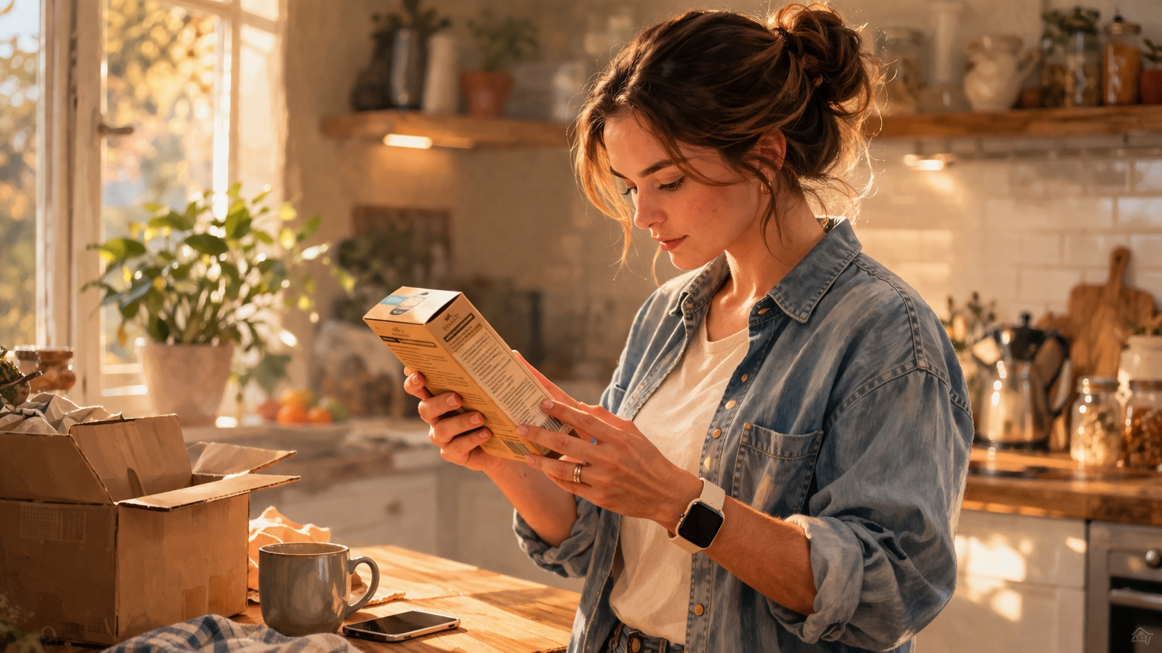 Person reviewing a product carefully before promoting it