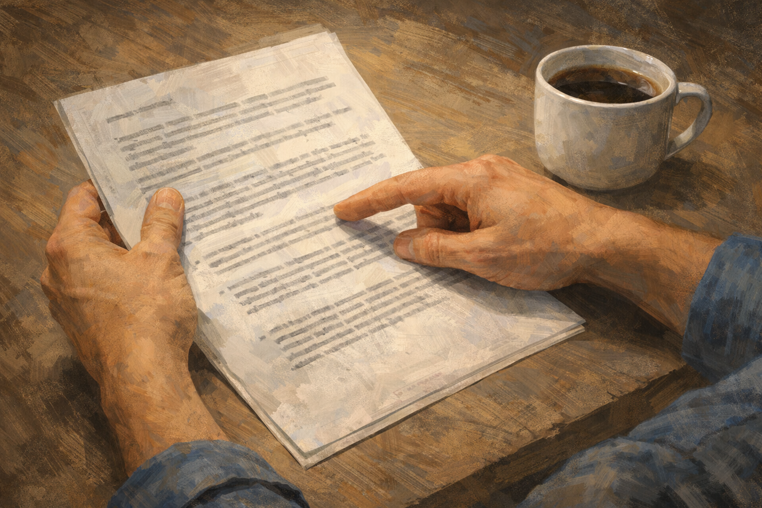 Affiliate manager preparing training materials at a desk