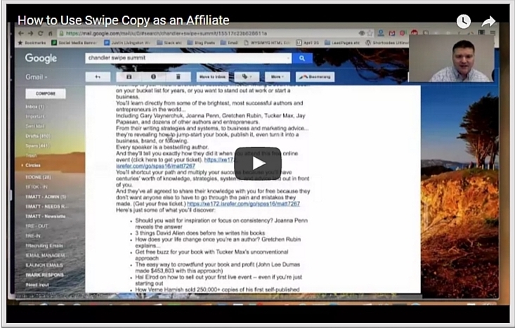 How to Use Swipe Copy as an Affiliate - Free Video Training