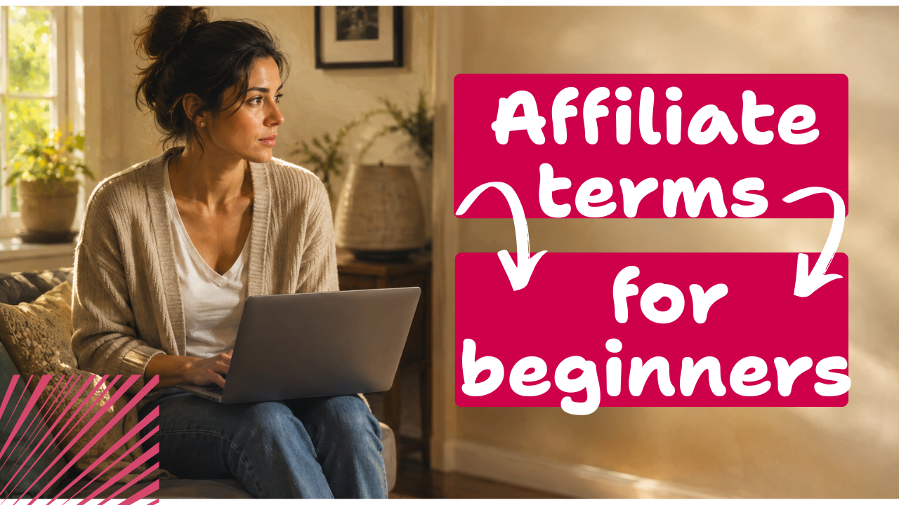 Affiliate marketer reviewing program terminology