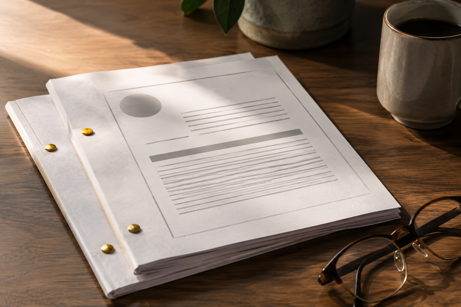 Close-up of two printed federal regulation documents on a desk