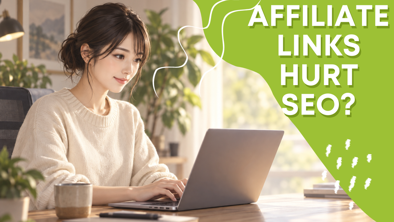 Content creator working at a home office desk with a laptop, soft window light, open right side of frame
