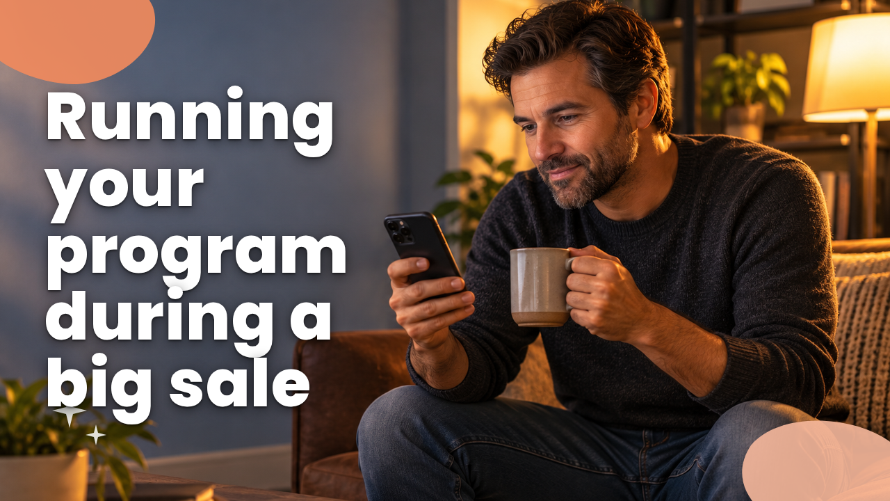 Affiliate manager planning a big sale promotion