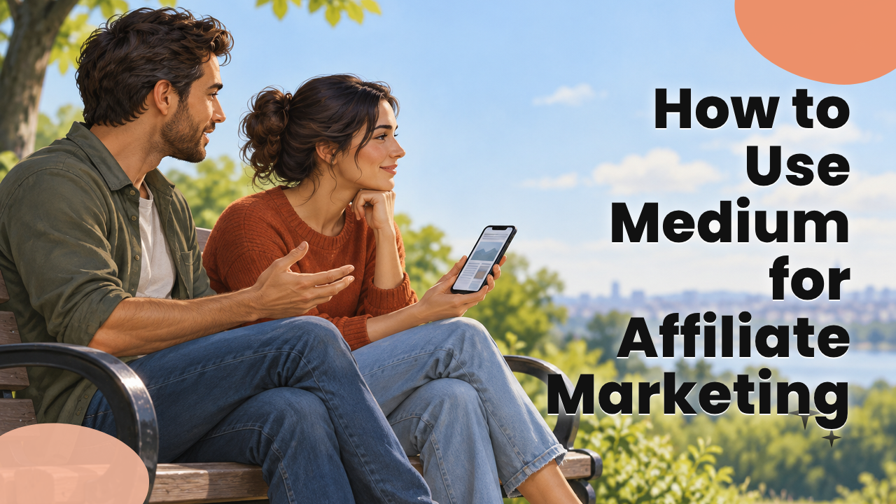 Two people in conversation on a park bench, one holding a phone with an article open