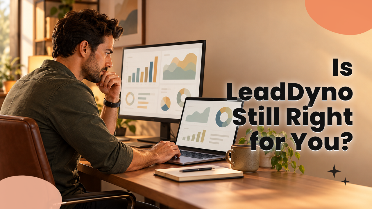 Affiliate program owner comparing two software dashboards